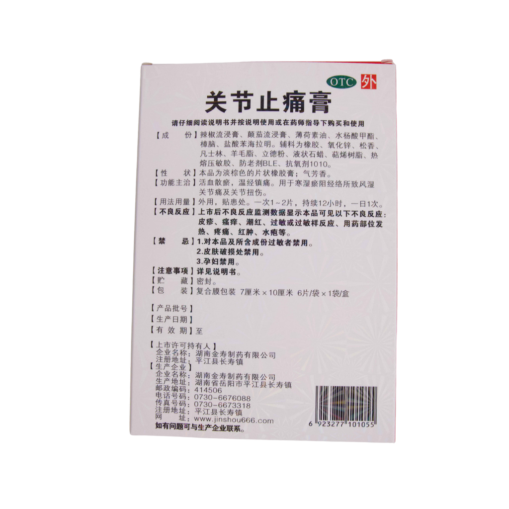 Joint Pain Relief Plaster